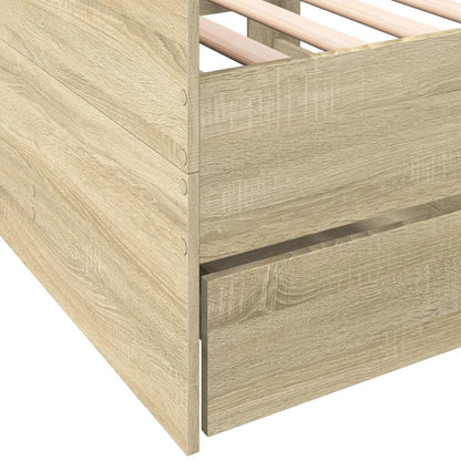 Daybed | Sonoma oak | Engineered wood | 90 x 200 cm