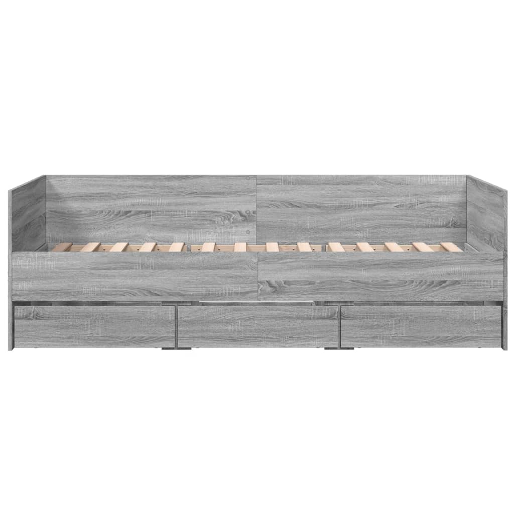 Daybed | Grey Sonoma | Engineered Wood | Single to Double