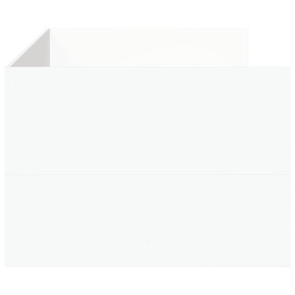 Daybed with Drawers without Mattress White 90x190 cm Single