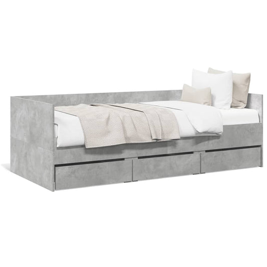 Daybed | Concrete Grey | Engineered Wood | Single