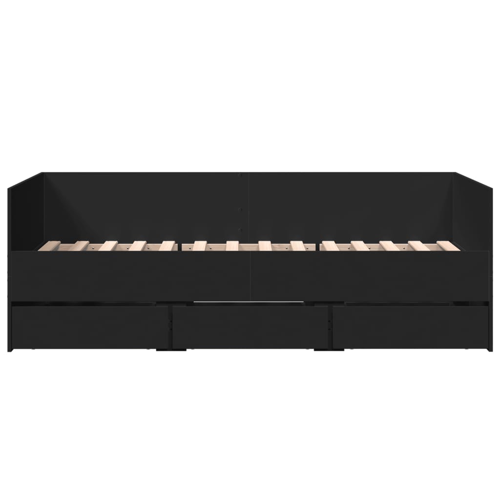 Daybed | Black | Engineered wood | Small Single
