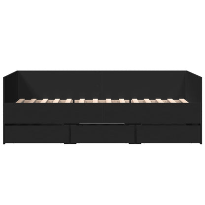 Daybed | Black | Engineered wood | Small Single
