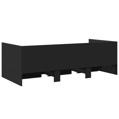 Daybed | Black | Engineered wood | Small Single