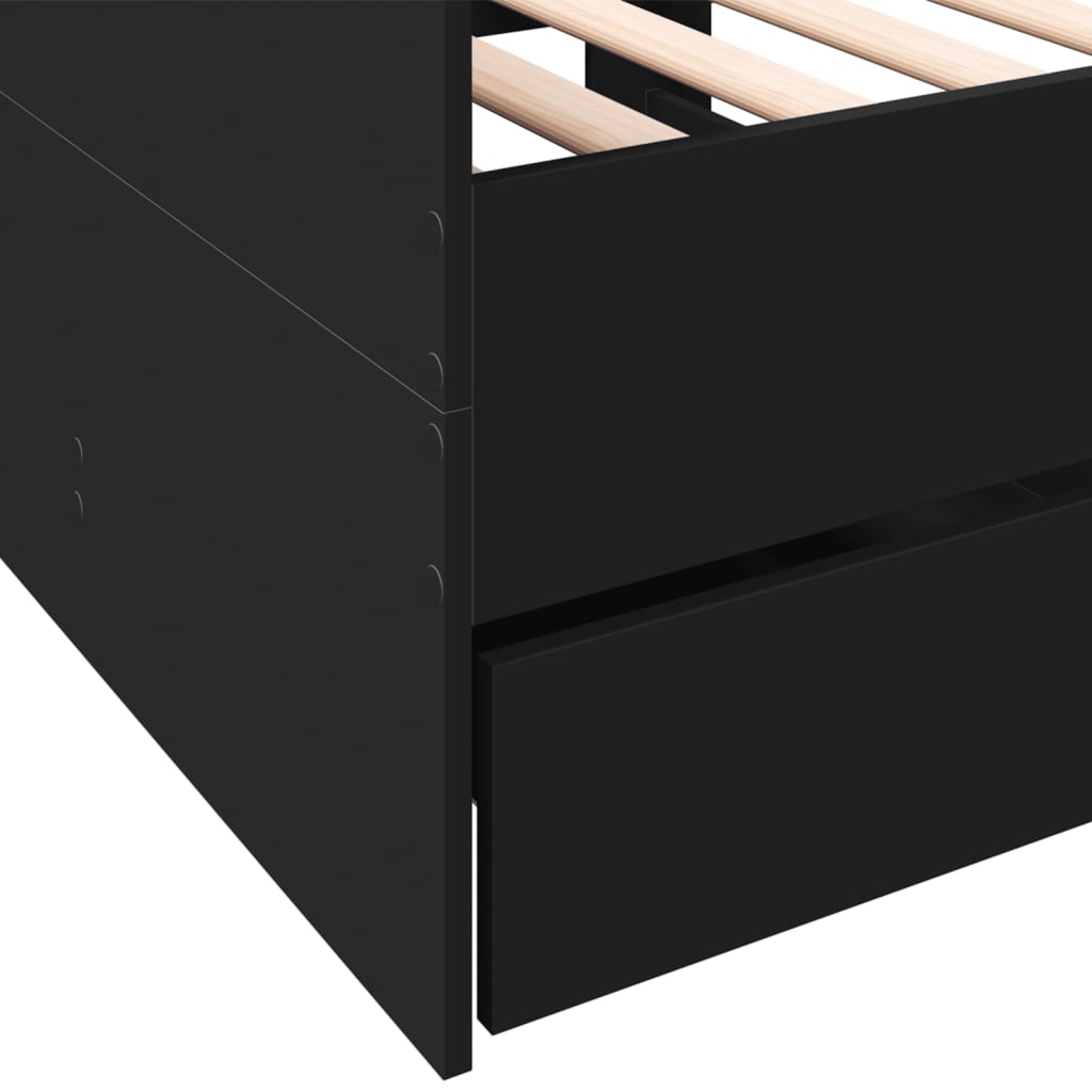 Daybed | Black | Engineered wood | Small Single