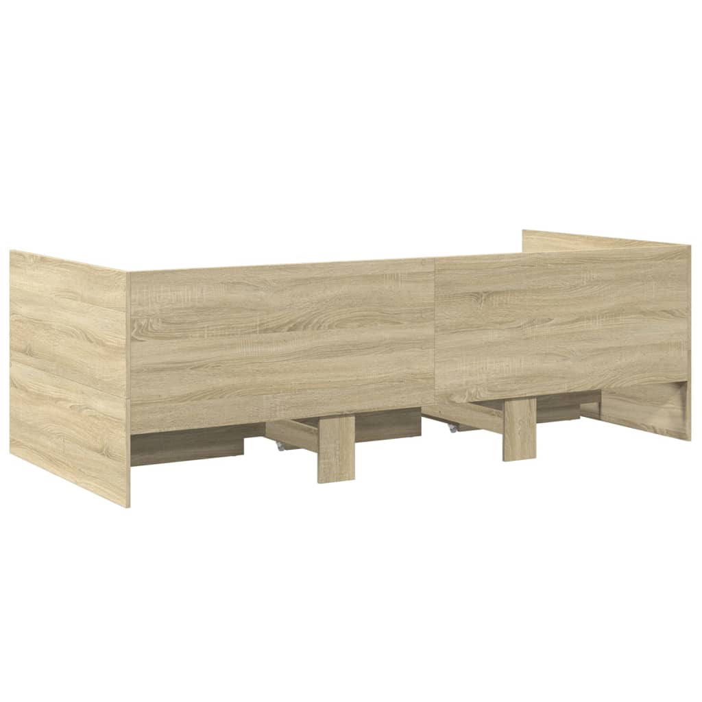 Daybed | Sonoma Oak | Engineered Wood | Small Single