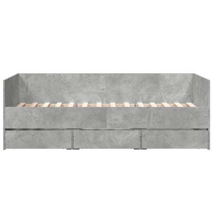 Daybed | Concrete grey | Engineered wood | Small Single