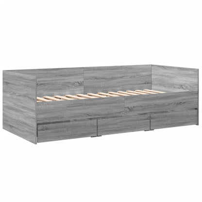 Daybed | Grey Sonoma | Engineered wood | Small Single