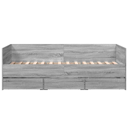 Daybed | Grey Sonoma | Engineered wood | Small Single