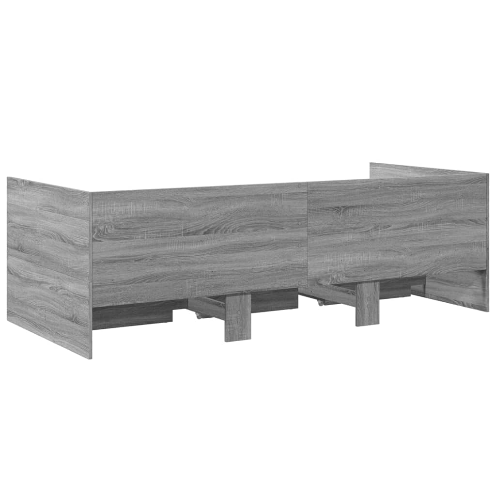 Daybed | Grey Sonoma | Engineered wood | Small Single