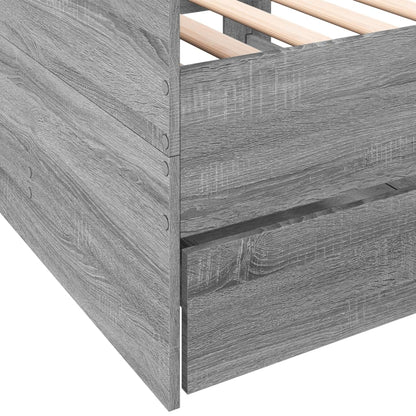 Daybed | Grey Sonoma | Engineered wood | Small Single