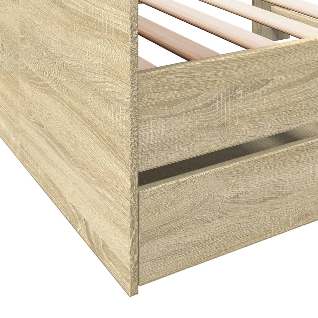Daybed | Sonoma Oak | Engineered Wood | Single