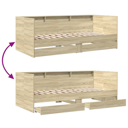 Daybed | Sonoma Oak | Engineered Wood | Single
