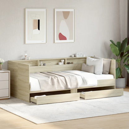 Daybed | Sonoma Oak | Engineered Wood | Single