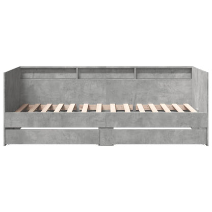 Daybed | Concrete Grey | Engineered Wood | Single | Daybed | Rectangular