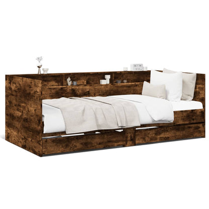 Daybed | Smoked Oak | Engineered Wood | Single