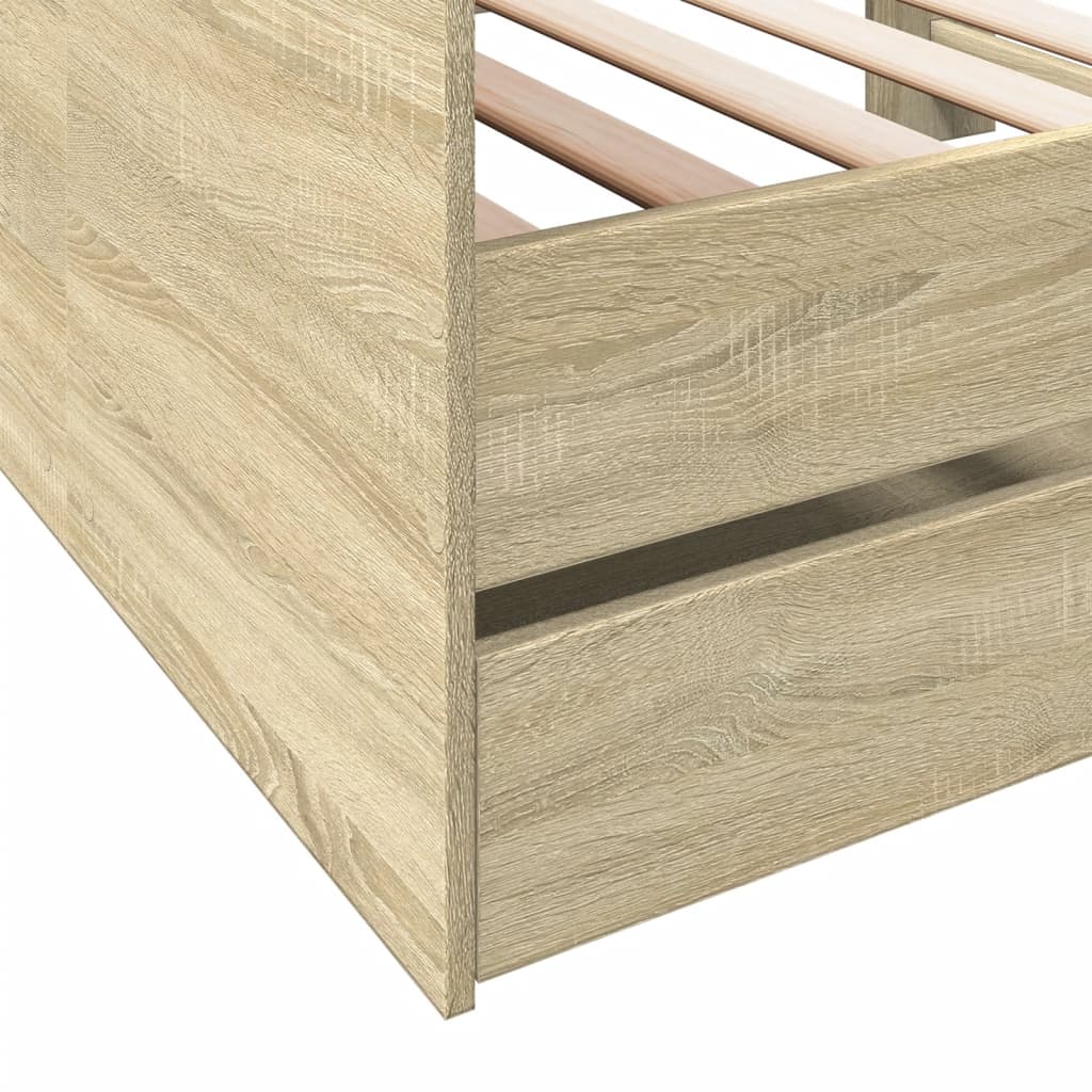 Daybed | Sonoma Oak | Engineered Wood | 90 x 200 cm
