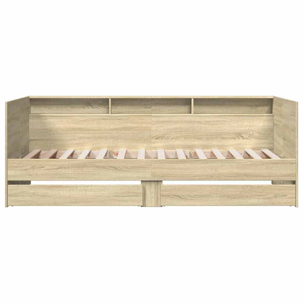 Daybed | Sonoma Oak | Engineered Wood | 90 x 190 cm | Daybed