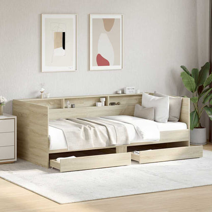 Daybed | Sonoma Oak | Engineered Wood | 90 x 190 cm | Daybed