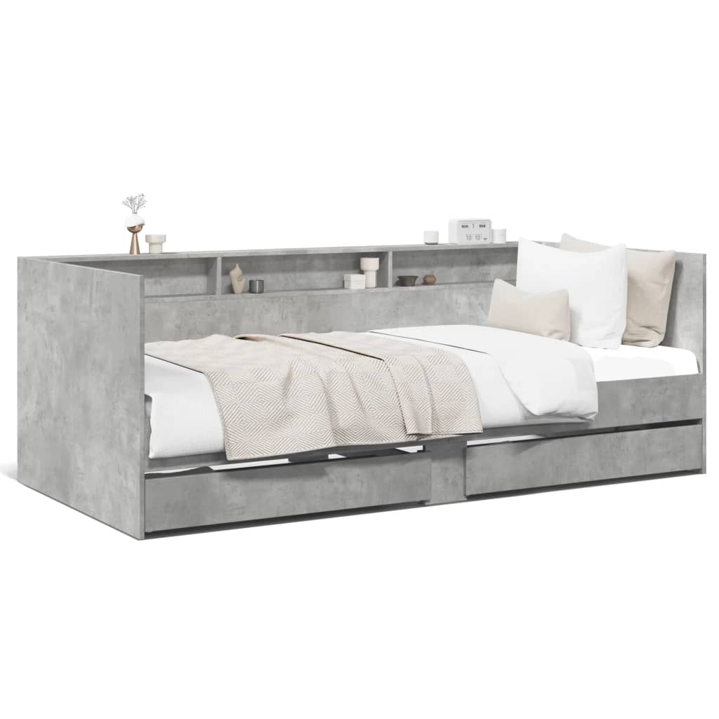 Daybed | Concrete Grey | Engineered Wood | Single