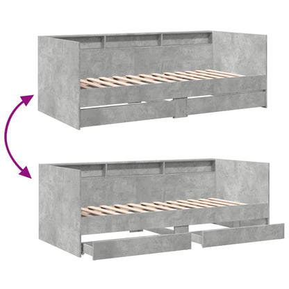 Daybed | Concrete Grey | Engineered Wood | Single