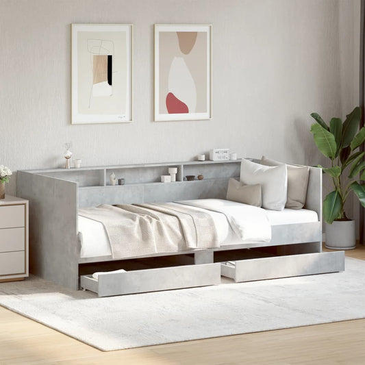 Daybed | Concrete Grey | Engineered Wood | Single