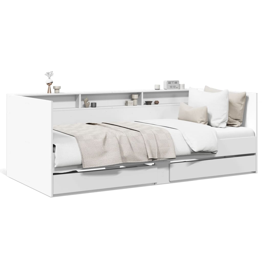 Daybed | White | Engineered wood | Small Single | Daybed | Rectangular