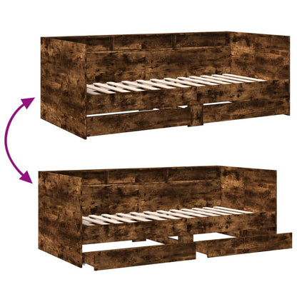 Daybed | Smoked Oak | Engineered Wood | Small Single | Daybed