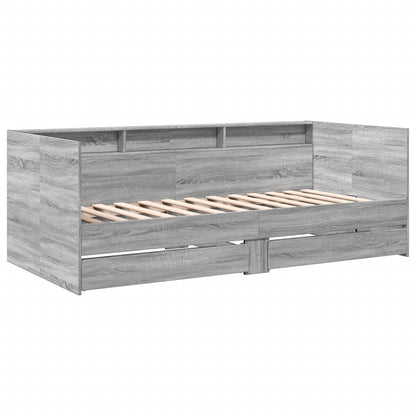 Daybed | Grey Sonoma | Engineered Wood | Small Single