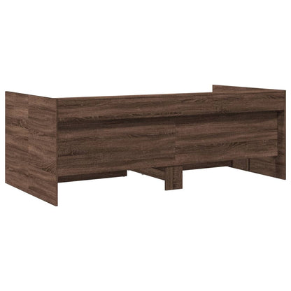 Daybed | Brown Oak | Engineered wood | Small Single