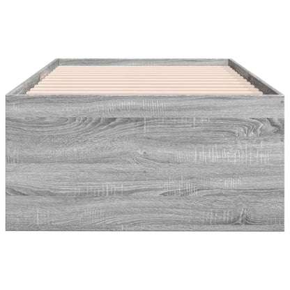 Daybed with Drawers without Mattress Grey Sonoma 100x200 cm