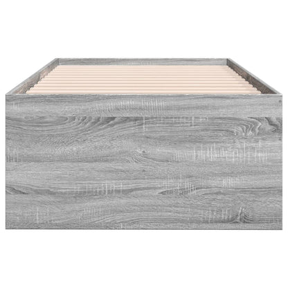 Daybed with Drawers without Mattress Grey Sonoma 90x200 cm