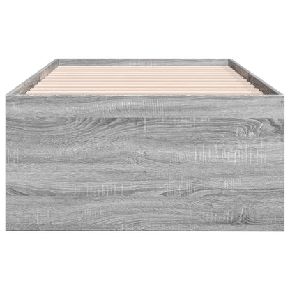 Daybed with Drawers without Mattress Grey Sonoma 75x190 cm Small Single