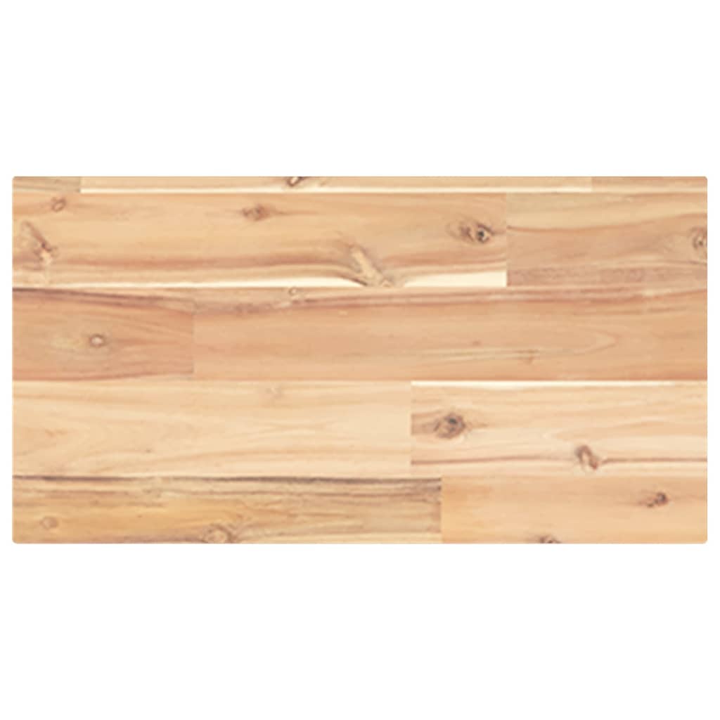 Floating Shelf 60x20x2 cm Untreated Solid Wood Acacia