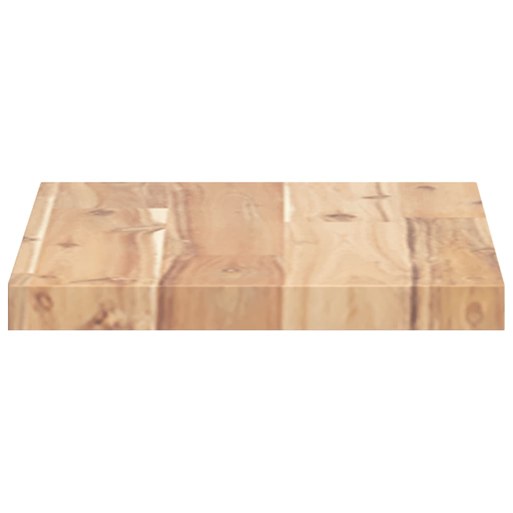 Floating Shelf 60x20x2 cm Untreated Solid Wood Acacia
