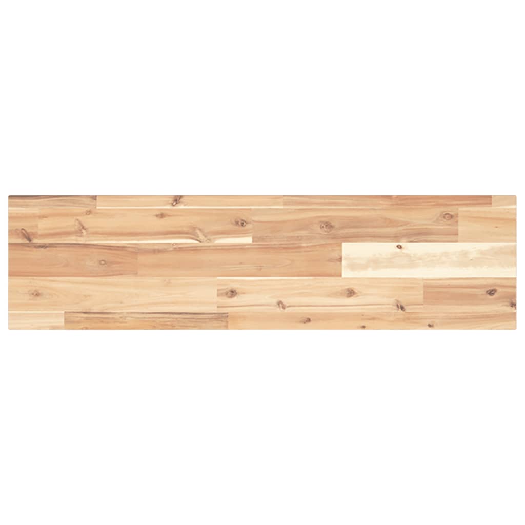 Floating Shelf 80x20x2 cm Untreated Solid Wood Acacia