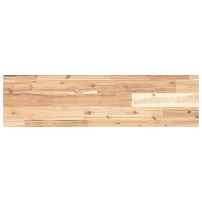 Floating Shelf 80x20x2 cm Untreated Solid Wood Acacia
