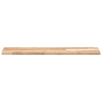 Floating Shelf 80x20x2 cm Untreated Solid Wood Acacia