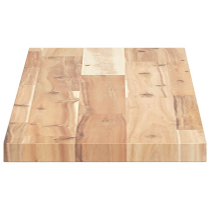 Floating Shelf 80x20x2 cm Untreated Solid Wood Acacia