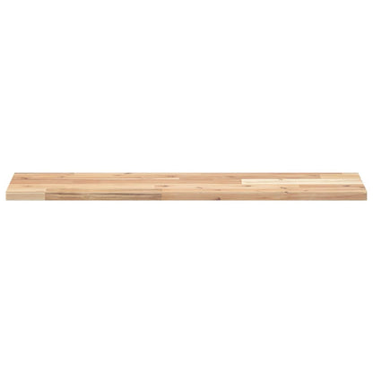 Floating Shelves 2 pcs 80x20x2 cm Untreated Solid Wood Acacia