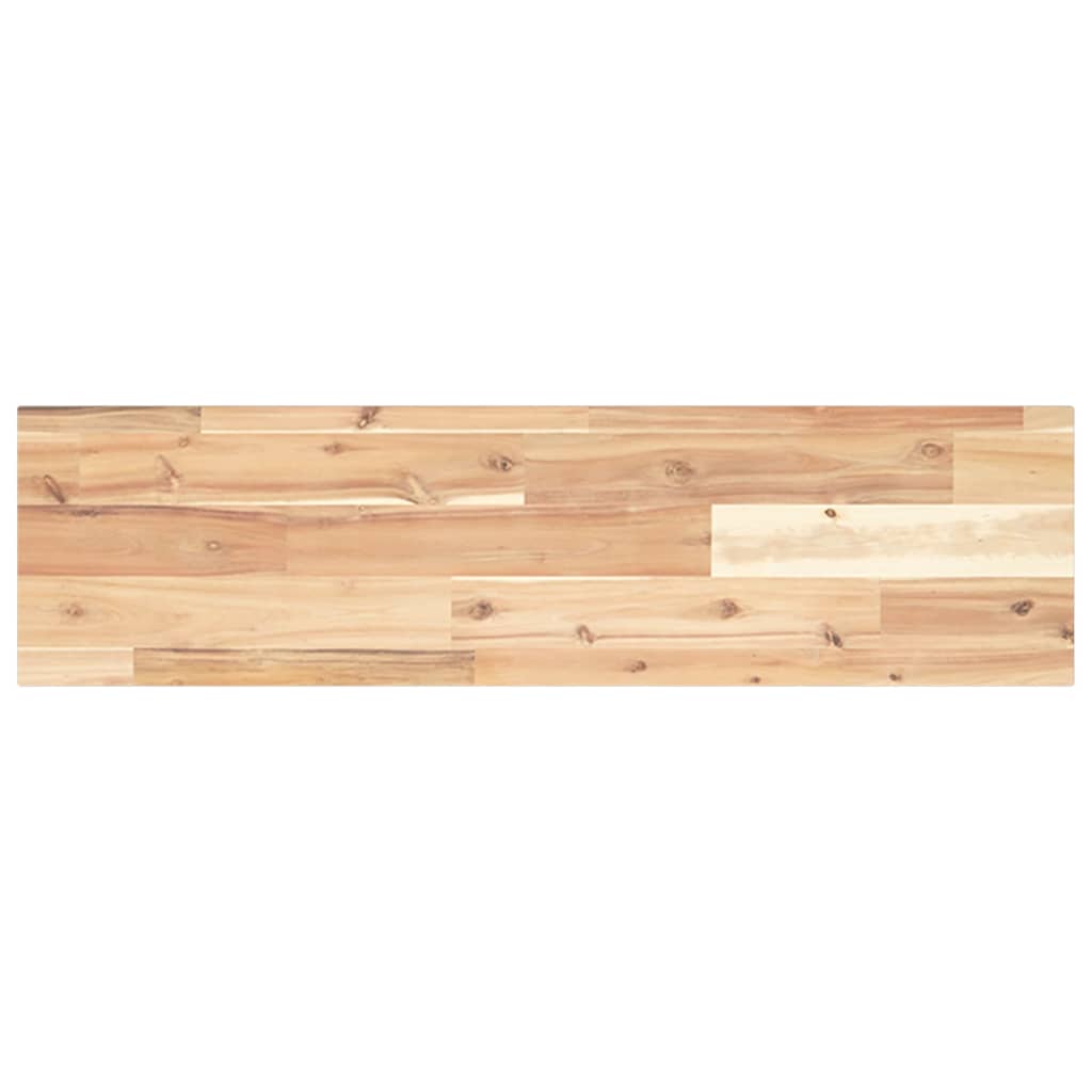 Floating Shelves 2 pcs 80x20x2 cm Untreated Solid Wood Acacia