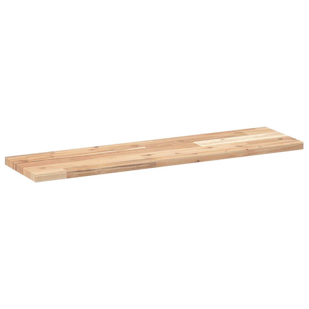 Floating Shelves 2 pcs 100x20x2 cm Untreated Solid Wood Acacia