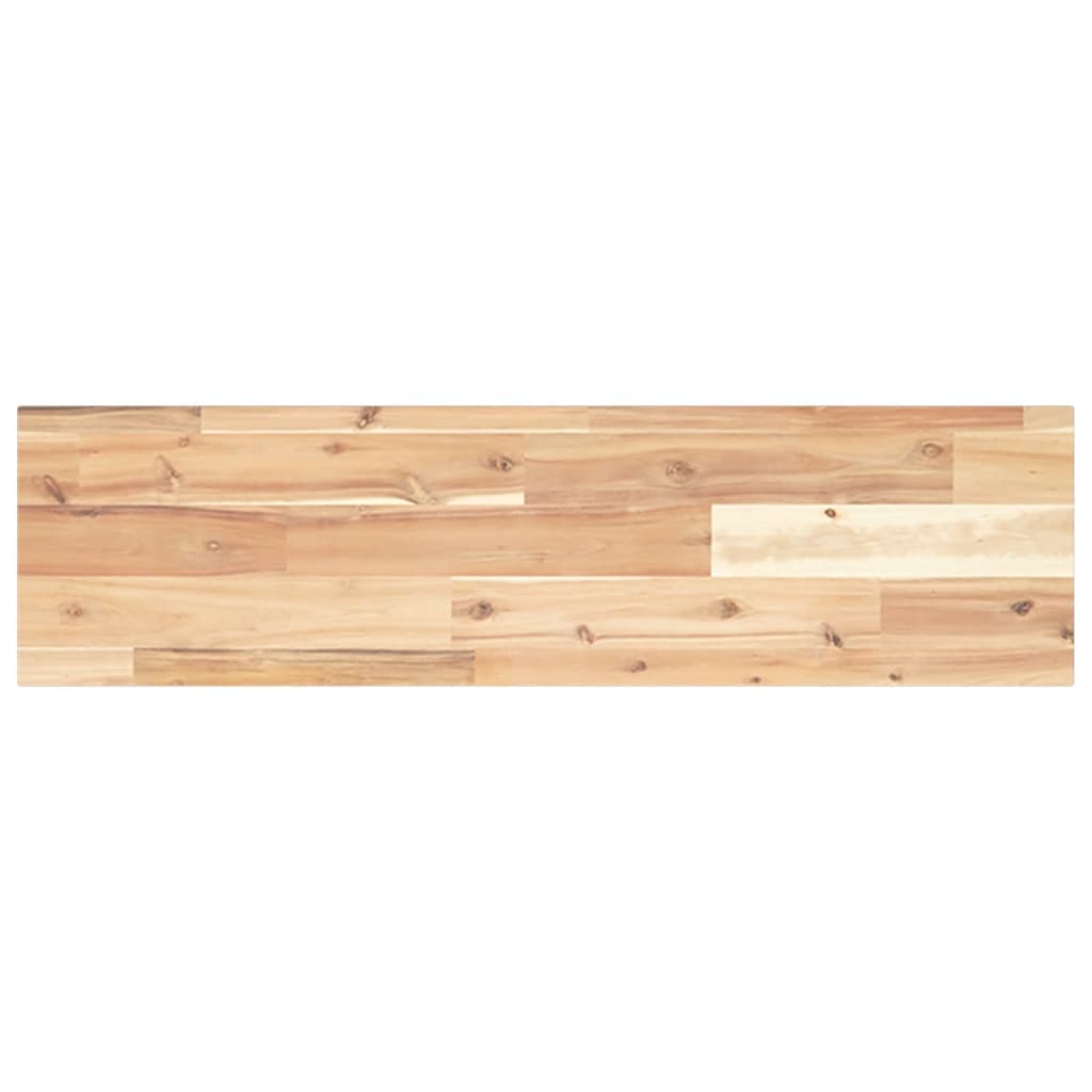 Floating Shelves 2 pcs 100x20x2 cm Untreated Solid Wood Acacia