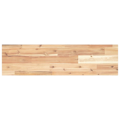 Floating Shelves 2 pcs 100x20x2 cm Untreated Solid Wood Acacia