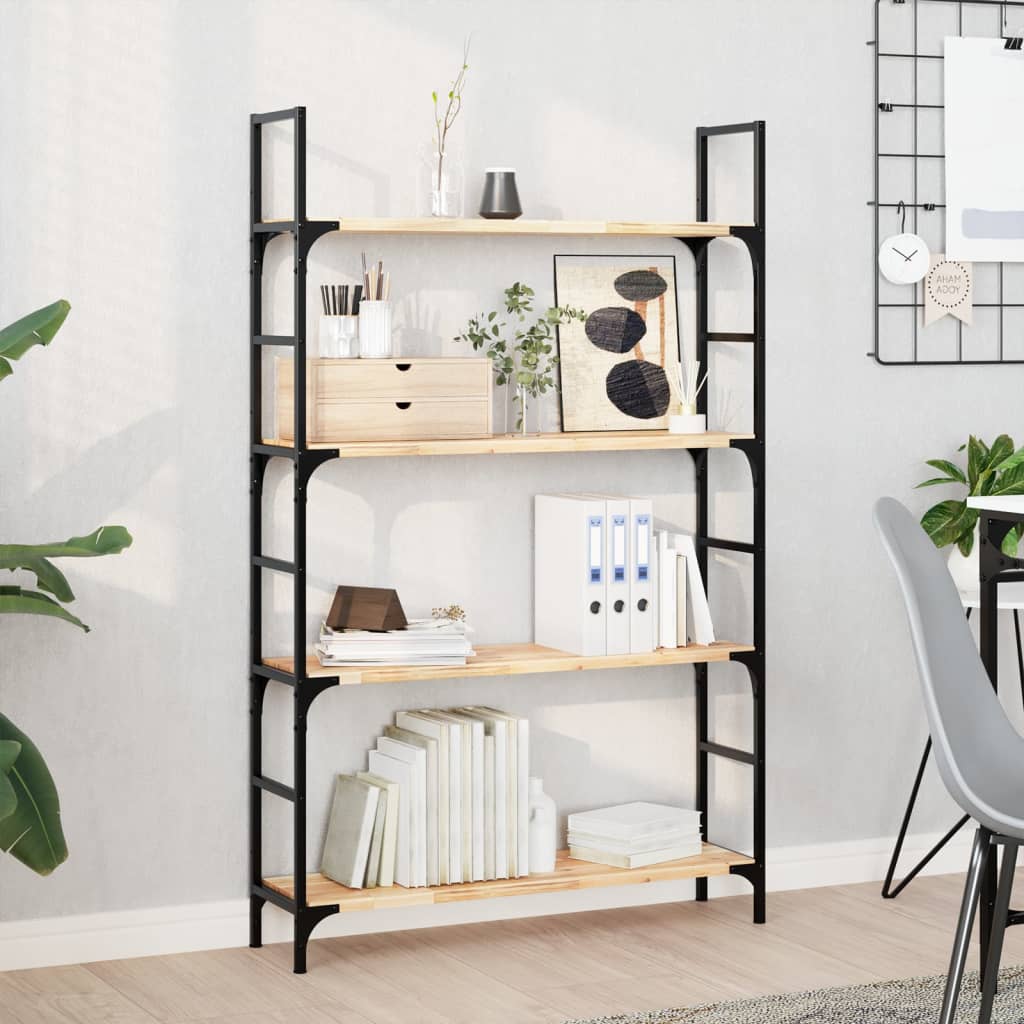 Floating Shelves 4 pcs 100x20x2 cm Untreated Solid Wood Acacia