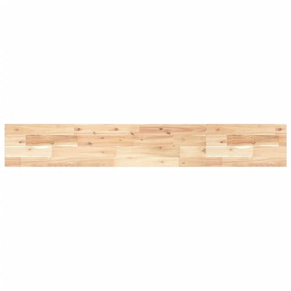 Floating Shelf 120x20x2 cm Untreated Solid Wood Acacia