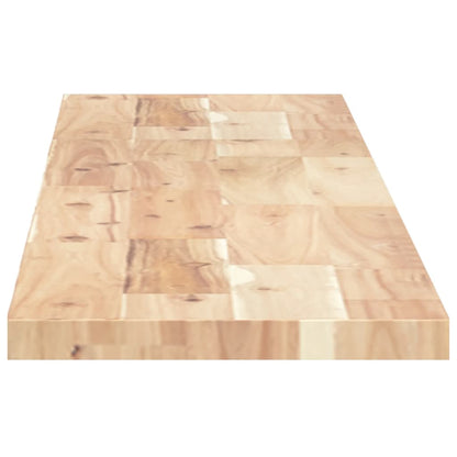 Floating Shelf 120x20x2 cm Untreated Solid Wood Acacia