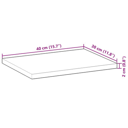 Floating Shelves 3 pcs 40x30x2 cm Untreated Solid Wood Acacia