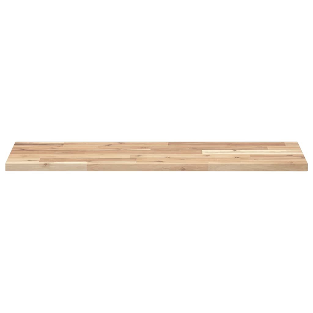 Floating Shelf 100x30x2 cm Untreated Solid Wood Acacia