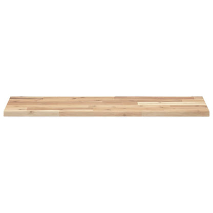 Floating Shelf 100x30x2 cm Untreated Solid Wood Acacia