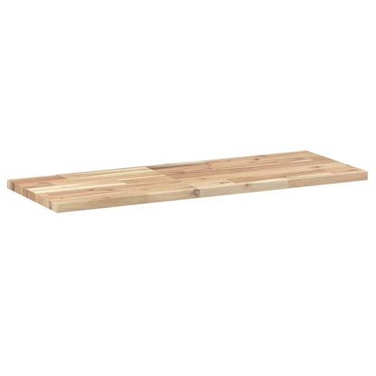 Floating Shelf 100x30x2 cm Untreated Solid Wood Acacia